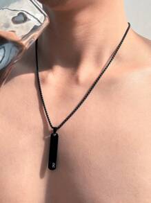 26 件不锈钢字母吊坠项链，时尚简约个性嘻哈百搭欧美街头风格男士 - 項鍊 - 查看 5