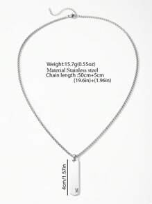 26 件不锈钢字母吊坠项链，时尚简约个性嘻哈百搭欧美街头风格男士 - 項鍊 - 查看 3