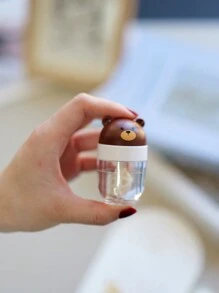 XIANG YU 1 件装手动旋转隐形眼镜清洁器，可爱卡通设计，包括猫、熊、猪和熊猫。彩色隐形眼镜伴侣盒，用于浸泡、存放和清洁隐形眼镜，适合旅行和居家使用。化妆 - 護理清洗盒 - 查看 10