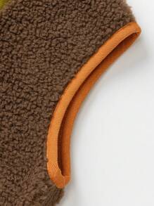 mini bala New Winter Collaboration Reversible Fleece Vest, Anti-Static For Baby - Dark Coffee - View 7
