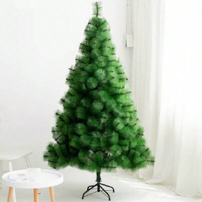 2025 New Green Artificial Pine Needle Christmas Tree, Multiple Sizes Available: 60cm, 90cm, 120cm, 150cm, 180cm, 210cm, 240cm, With Sturdy Metal Stand, Detachable And Easy To Install/Store, Artificial Pine Branches For Holiday Decor, Suitable For Indoor/Outdoor, Home, Office, Store, Shop Window, Party, Wedding, New Year, Winter Season