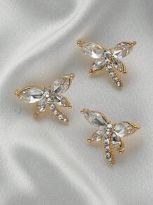 3 件多色水晶蜻蜓纽扣 - 透明玻璃合金缝纫配件，适用于毛衣、外套、围巾、鞋子等 - 蜻蜓系 - 查看 16