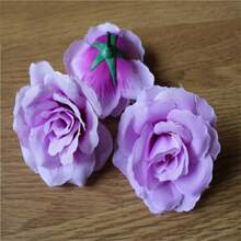 10Pcs Artificial Flowers Foam Fake Roses With Stems For DIY Wedding Bouquets Bridal Arrangement Home Party Table Decoration - Multicolor - View 5