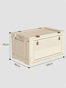 Outdoor Camping Storage Box, Collapsible Large Capacity Organizer Box For Picnic, Hiking, Car Trunk Storage - Cream - View 19