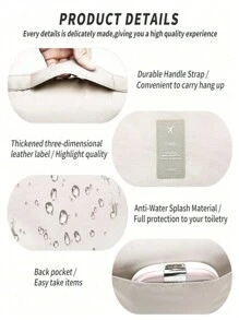 1-Piece Travel Toiletry Bag Makeup Storage Bag Hanging Makeup Bag For Shower Room Accessories Portable Bathroom Waterproof Makeup Bag Storage Rack Makeup Bag Makeup Storage Bag Travel Essentials School Supplies School Supplies Make Up Bag Holiday Essentials Cosmetic Bag Makeup Bags Makeup Pouch Makeup Organizer Holiday Winter Leopard Print Sausage Dog Women Gifts For Women