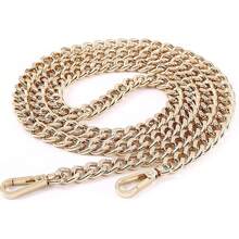 钱包链带，奢华时尚替换扁平金属链带扣套装，适用于 DIY 单肩斜挎包手提包 - 彩色 - 查看 12