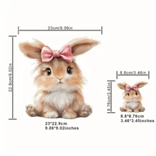 1/2/3pcs Cute Rabbit Heat Transfer Stickers, DIY Apparel Heat Press Decoration For T-Shirts, Sweatshirts, Bags & More - Multicolor - View 15
