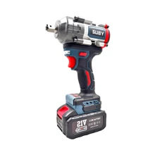 SUBY 1 Set Of SUBY 600N.M Cordless Impact Wrench, Brushless Motor, With 25 Luxury Accessories, 2*2600mAh Battery, Suitable For Auto Repair, Engineering Installation