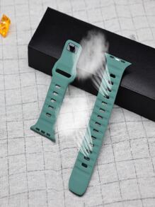 Mariner Action Breathable Silicone Strap For Apple Watch 38/40/41/42/44/45/49mm - 藏蓝色 - 查看 8