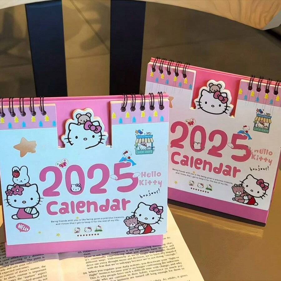Sanrio Sanrio 2025 Mini Cartoon Fun Desktop Calendar Accessories Daily