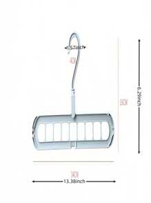 1 件多功能 9 钩衣架，家用收纳衣架，可折叠魔术晾衣架，节省空间 - 彩色 - 查看 3