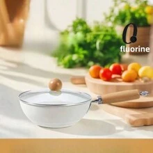 1 pezzo Padella piccola antiaderente, resistente alla corrosione, resistente al calore, senza fluoro e antidefomrazione