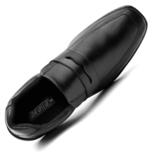 Dress Shoe Kit With Watch And Belt Comfortable Dress Sneakers Combo Style - 黑色 - 查看 8