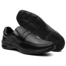 Dress Shoe Kit With Watch And Belt Comfortable Dress Sneakers Combo Style - 黑色 - 查看 2
