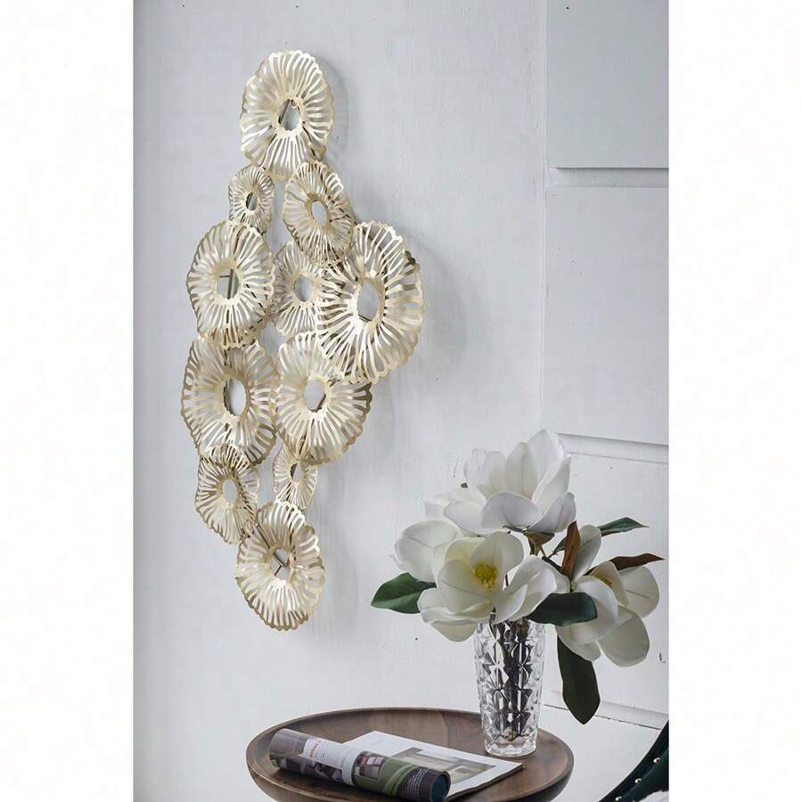24x2x42" Gold Iron Wall Art,Sachper-70