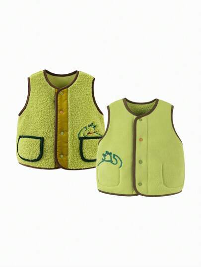 mini bala Vest Fleece Boleh Balik Kerjasama Musim Sejuk Baharu, Anti-Statik Untuk Bayi