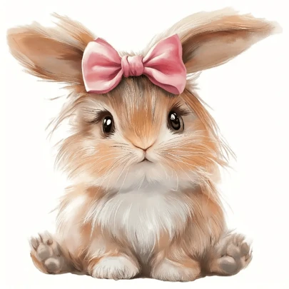 1/2/3pcs Cute Rabbit Heat Transfer Stickers, DIY Apparel Heat Press Decoration For T-Shirts, Sweatshirts, Bags & More