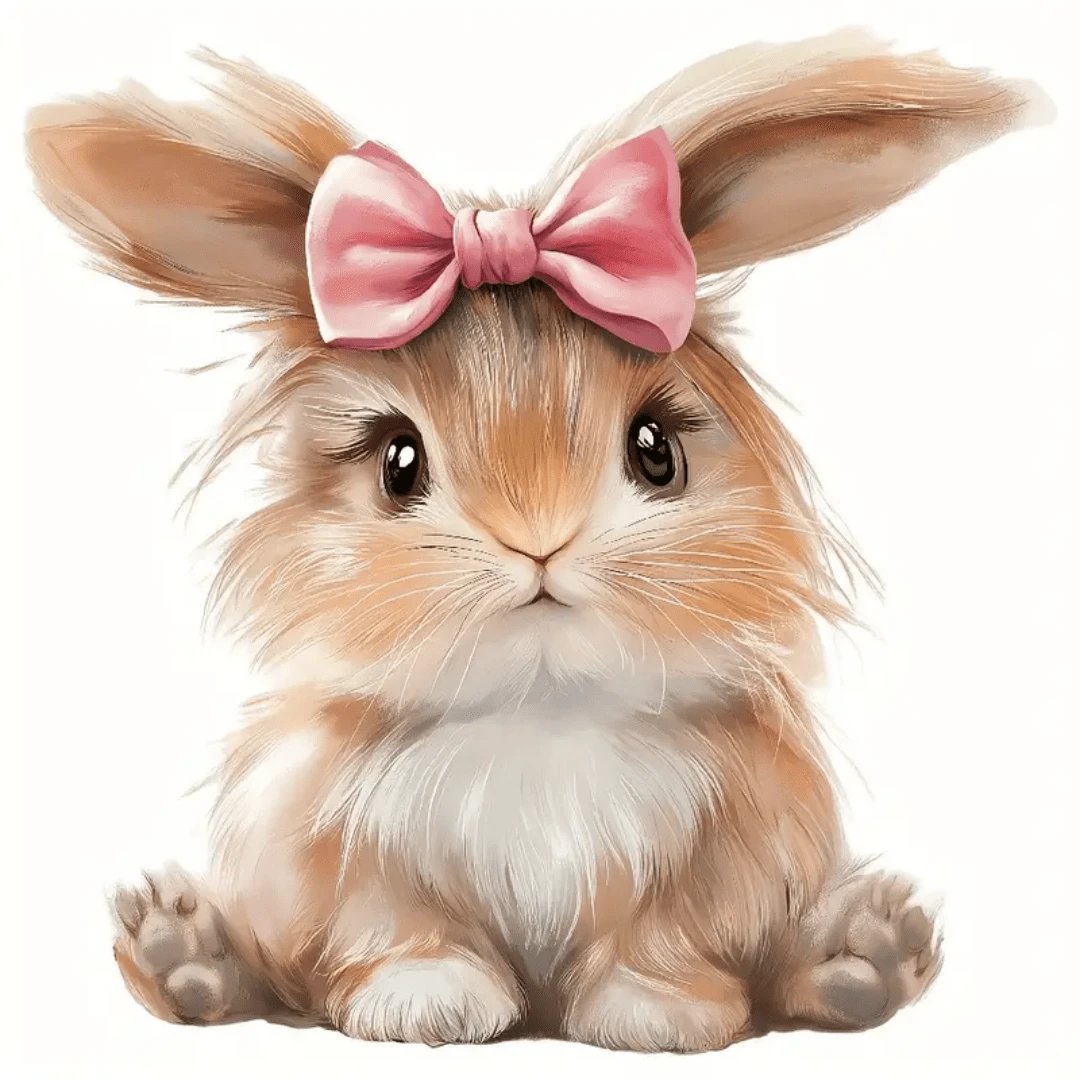 1/2/3pcs Cute Rabbit Heat Transfer Stickers, DIY Apparel Heat Press Decoration For T-Shirts, Sweatshirts, Bags & More - Multicolor - View 1