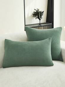 1PC Jacquard Pillowcase Sofa Pillow Covers Home Decoration Cushion Protective Cover - Lime Green - View 5