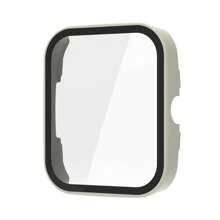 Acrylic Protective Case Cover With Tempered Glass Compatible With Haylou RS5 LS19 - 象牙 - 查看 1