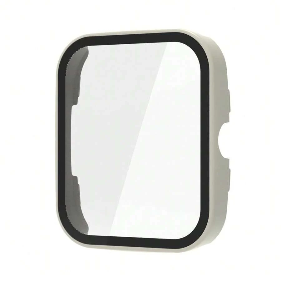 Acrylic Protective Case Cover With Tempered Glass Compatible With Haylou RS5 LS19 - 象牙 - 查看 1