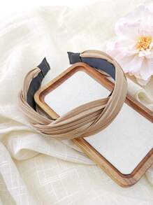 1pc Cross Folded Headband, Suitable For Daily Wear, As A Gift For Classmates, Friends, Hair Accessory,Hairband,Hair Hoop Headbands Head Accessories Beauty Home Hair Accessories - Green - View 16