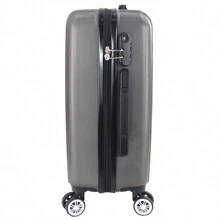 Maleta de cabina de avión, equipaje de mano, trolley de viaje, ABS, rígido, 4 ruedas, maleta de cabina rígida con asa telescópica, 57 x 35 x 20 cm, maleta de viaje duradera y resistente al agua