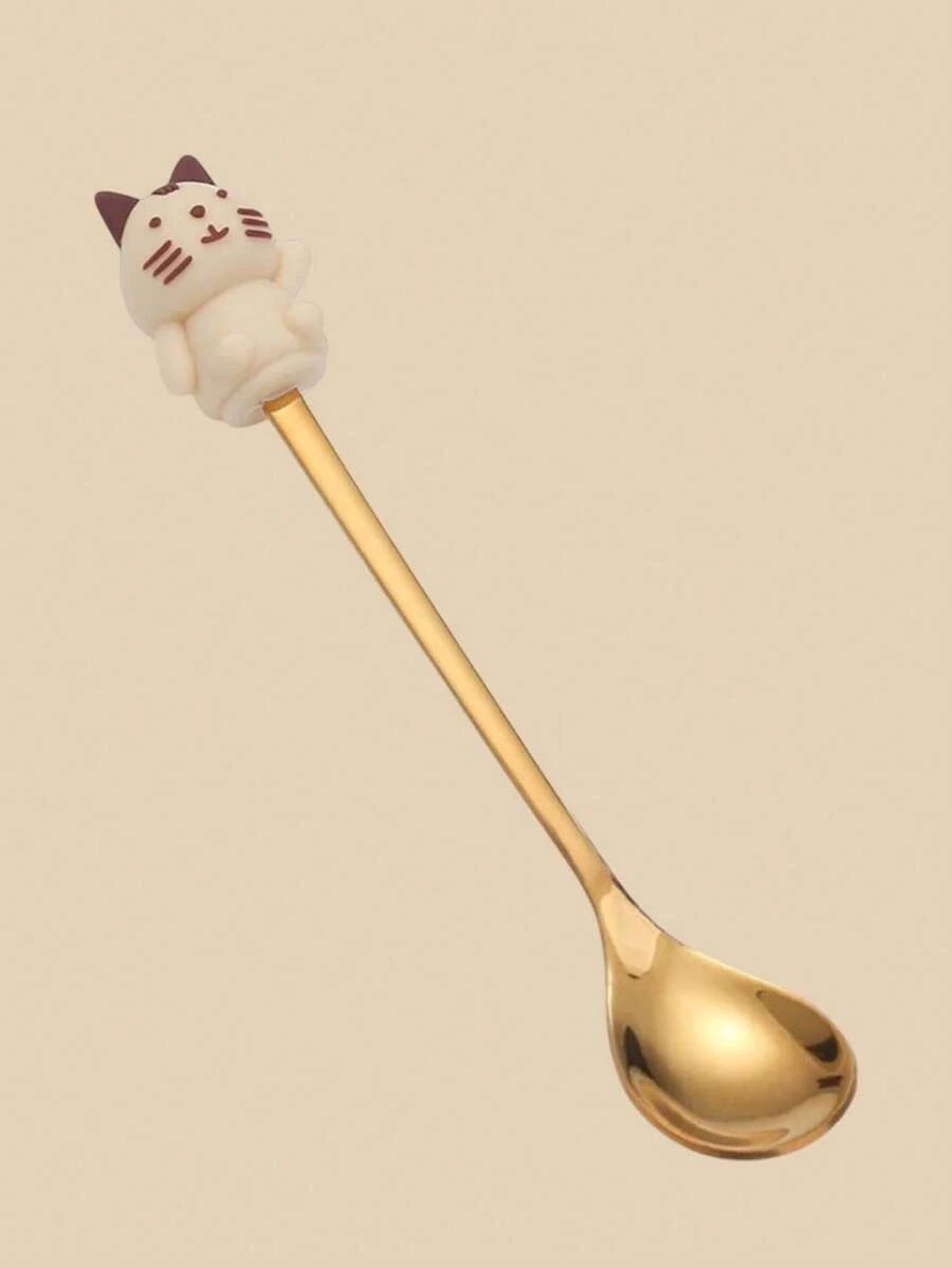 Coffee Spoon, Animal Greetings-Allmini - 米色 - 查看 1