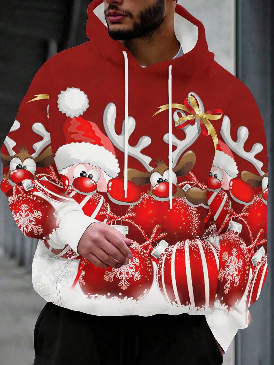 Men's 3D Printed Fashionable & Creative Pattern Hoodie, Pullover ...