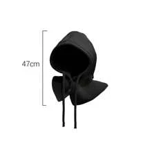 1pc Knitted Hat And Scarf Set, 2-In-1 Thick Neck Warmer Hooded Hat, Autumn/Winter Warm Ear Protection - A - View 4