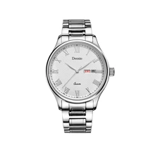 Deesio 1st Dames Quartz Roestvrijstalen Horloge, Casual Minimalistische Stijl, 30M Waterdicht, Mode