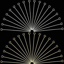 300 件/包 20-50 毫米锌合金椭圆形眼针，适用于 DIY 珠宝制作手链、项链、耳环、手工艺品配件 - DIY珠寶針 - 查看 5
