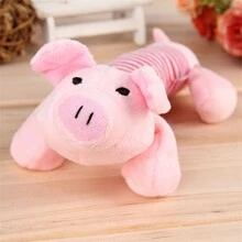 [Apto para perros pequeños/medianos] Juguete masticable para perro con diseño de cerdo y elefante, resistente y con chirrido, suministros interactivos para mascotas, ideal para masticadores agresivos