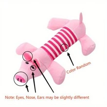 [Apto para perros pequeños/medianos] Juguete masticable para perro con diseño de cerdo y elefante, resistente y con chirrido, suministros interactivos para mascotas, ideal para masticadores agresivos