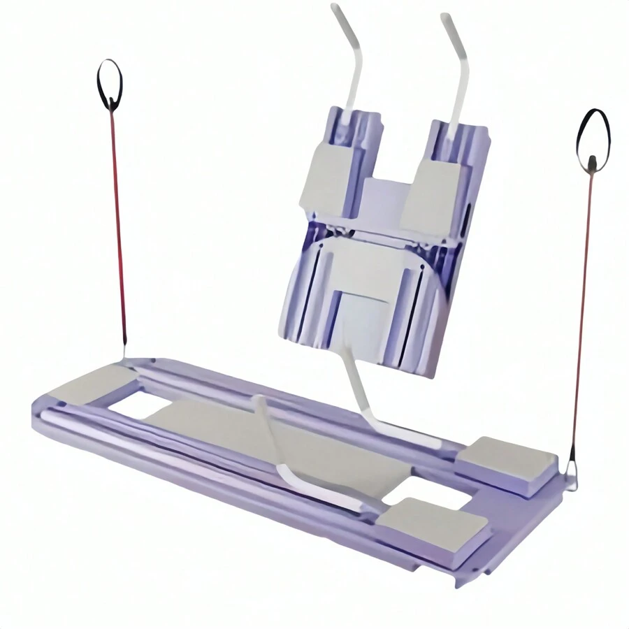 Pilates Reformer Board Set, Abdominal Exercise Machine Training Board, Multi-Purpose Exercise Equipment, With Elbow Support + Resistance Bands - Màu tím - Xem 1