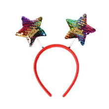 12pcs Christmas Party Headbands - Santa Claus/Snowman/Reindeer Antlers/Stars/Santa Hat/Stars/Christmas Tree/Cute Costume/Christmas Gift, Unisex - Multicolor - View 12