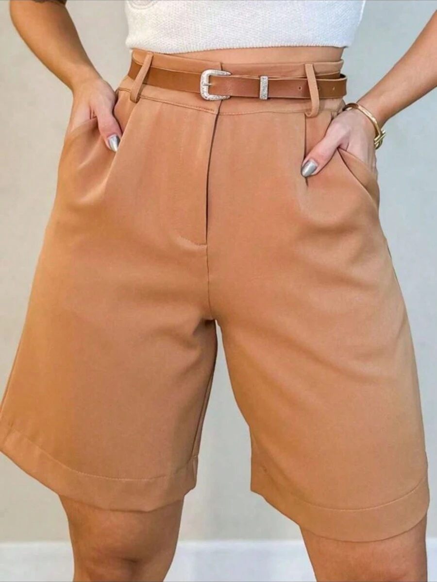 ANA.FU Tailored Bermuda Shorts Without Belt - Foreign Fashion - Kem - Xem 1