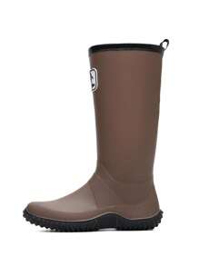 1双轻便高筒雨靴，柔软可折叠户外徒步长筒涉水鞋，骑行靴，超薄雨靴，徒步涉水靴，通勤鞋套，男女通用 - 棕色 - 查看 7