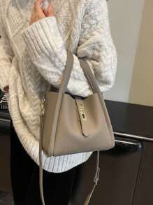 Women's High-End Handbag, New Handbag, Versatile Work Bag, Multifunctional Fashion Shoulder Bag With Large Capacity - Khaki - View 7