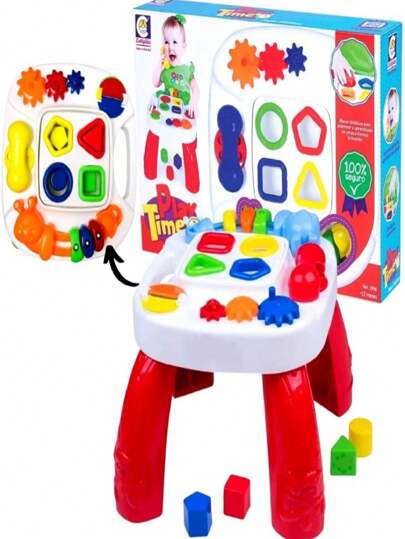 Mesinha didática infantil Mesinha educativa de atividades para bebê criança cotiplas