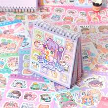 Sách dán hình công chúa Shining Girl dễ thương hoạt hình Guka Villain Girl Sổ tay đồ chơi trẻ em Bộ dán hình phong cảnh Sách dán hình động vật, Làm thủ công, Tương tác - Nhiều màu - Xem 5