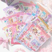 Sách dán hình công chúa Shining Girl dễ thương hoạt hình Guka Villain Girl Sổ tay đồ chơi trẻ em Bộ dán hình phong cảnh Sách dán hình động vật, Làm thủ công, Tương tác - Nhiều màu - Xem 6
