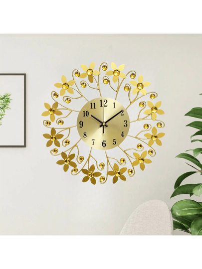 1pc Living Room ation Clock, Moderne Wand Mounted Silent Kitchen, Bedroom, Office Metal Crystal Battery Powered out Battery) 15 Inch Rama ation,Home ,Room Birthday Graduation Klok Bedroom Dormitory Back To School view 4