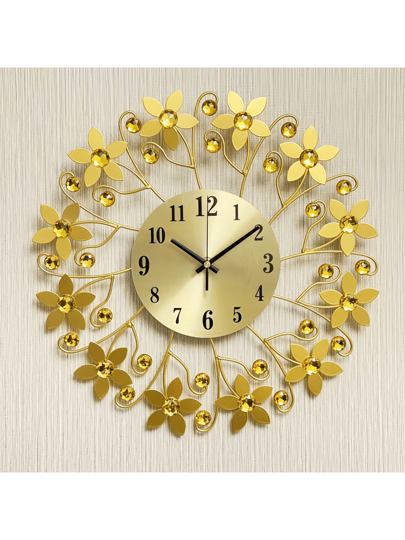 1pc Living Room ation Clock, Moderne Wand Mounted Silent Kitchen, Bedroom, Office Metal Crystal Battery Powered out Battery) 15 Inch Rama ation,Home ,Room Birthday Graduation Klok Bedroom Dormitory Back To School view 10