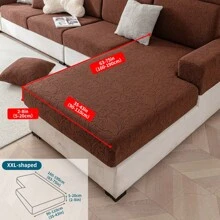 1pc Tea Leaves Jacquard Sofa Cover, All-Season Protective Slipcover, Stretchy & Machine Washable, Fits Single/Loveseat/3-4 Seater/Sectional Sofa Gifts Birthday Graduation