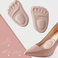 1 Đôi Miếng Lót Bàn Chân Trước Có Đế Mềm Chống Đau Và Chống Trượt, Phù Hợp Với Giày Cao Gót - Màu be - Xem 3