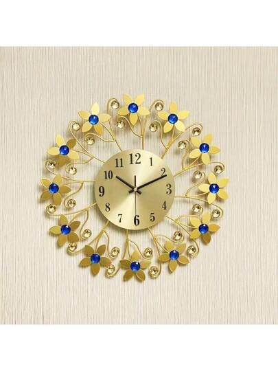 1pc Living Room ation Clock, Moderne Wand Mounted Silent Kitchen, Bedroom, Office Metal Crystal Battery Powered out Battery) 15 Inch Rama ation,Home ,Room Birthday Graduation Klok Bedroom Dormitory Back To School view 9