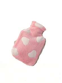 1pc Plush Hand Soft Hot Water Bottle For Neck, Back, Shoulders, Legs And Menstrual Relief Valentines