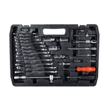 Professional 216 Pcs Socket Set 1/2" 3/8" 1/4" Ratchet Spanners Large Tool Kit - Black - View 2