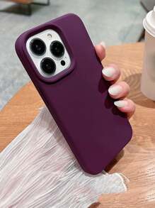 2.0mm Liquid Silicone Phone Case, Full-Body Protection, Compatible With IPhone 17/16/15/14/13/12/11 Pro Max - Violet Purple - View 4